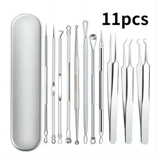 Blackhead Removal Tool Set with Pointed Acne Needles