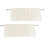 Elfenbensfarvet Transparent Voile Lysfiltrerende 2 Paneler 15" 1