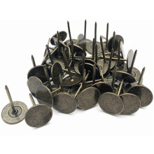 Polsternägel, Flachkopf, Bronze, 19 mm x 30 mm, 50 Stück