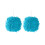 Lot de 2 serviettes en boule duveteuses blanches et grises 1