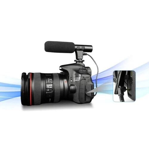 3.5mm Universal Stereo Microphone for DSLR and Camcorders 2