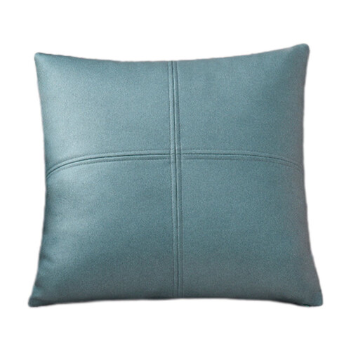 Housse de coussin en tissu patchwork, aspect cuir, imperméable, 45 x 45 cm 1