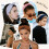HSEM Damen-Haargummis, breit, rutschfest, 6er-Pack 6
