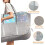 Panier à linge pliable à 3 compartiments, 150 L, gris 5
