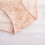 Naadloos bikini ondergoed voor dames, roze kant en patchwork, plus size 7