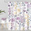 Duschvorhang Aquarell Lavendel Blumenmuster 72x84 1