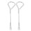 OUNONA metallfärgad konservöppnare 2-pack silver 1