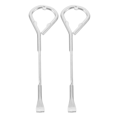 OUNONA metallfärgad konservöppnare 2-pack silver