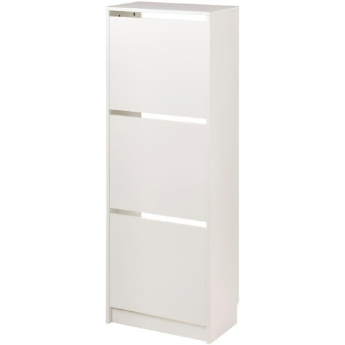 ikea BISSA 3-Compartment Shoe Cabinet 49x28x135cm
