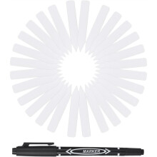600 Étiquettes pour Plantes, Marqueurs de Jardin Imperméables 10x2, Étiquettes en Plastique pour Jeunes Plants de Pépinière avec Stylo Marqueur,