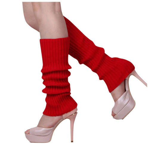 Damstickade socktofflor med plyschfoder, halkfria röda, 1 par