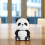FRCOLOR Panda Spaarpot Decoratieve Blikken Muntcontainer voor 7