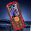 Red Senior Cell Phone Large Screen 4G Dual SIM Bluetooth 6