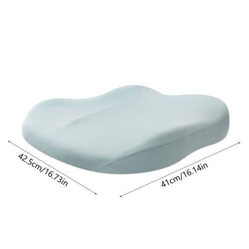 Car Seat Cushion Memory Foam for Short People Blue 2