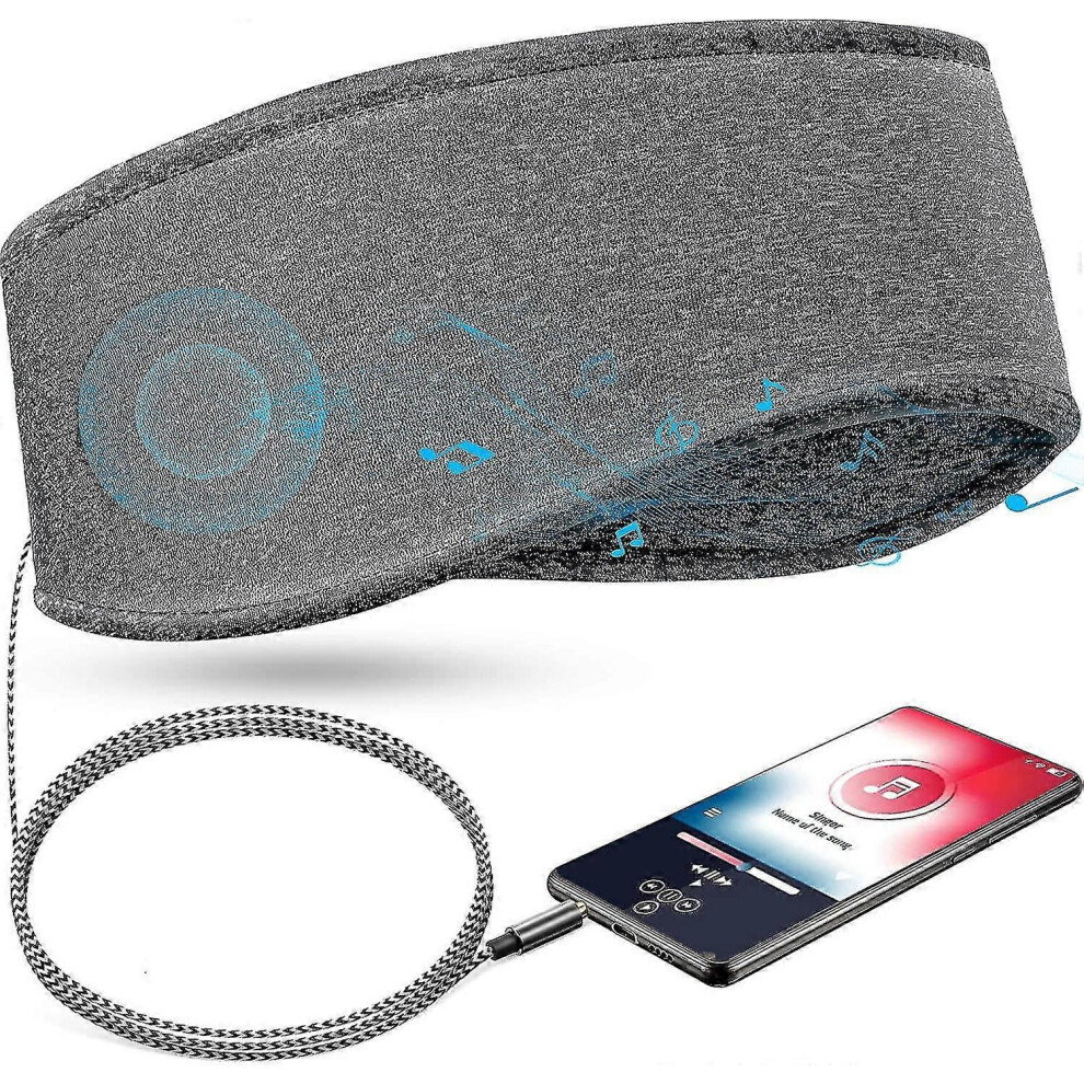 Sleep Headband with Wired Headphones 3.5mm