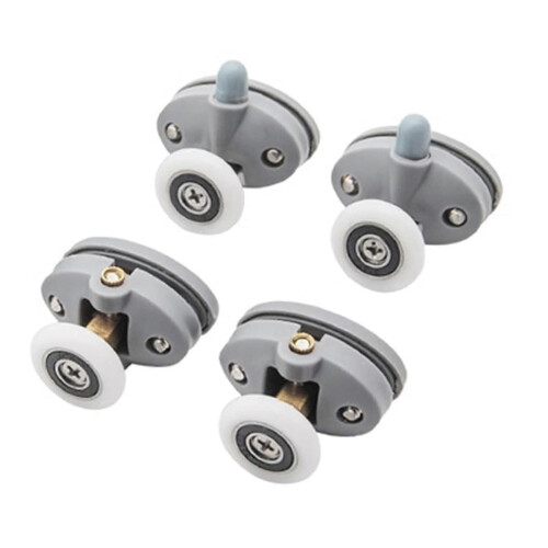 Shower Door Runner Wheels Plastic Sliding Rollers 4 Pack