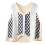 Dame vintage hæklet vest med diamantmønster 1