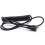 RCA audio cable male to female coiled black 1