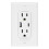 Prise GFCI 20 A avec ports USB A et C, blanche 1