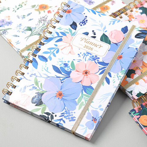 A5 Spiral Notebook Vitt omslag 160 Avrivbara sidor 2