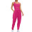 Women's moisture-wicking running romper hot pink S 1