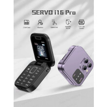 Mini celular flip dobrável GSM dual SIM com câmera HD