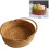 Cesta de picnic ovalada de mimbre con asas plegables 1