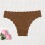 Plus size ensfarvede trusser til kvinder 2