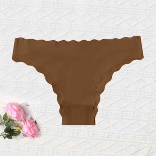 Plus size ensfarvede trusser til kvinder 1