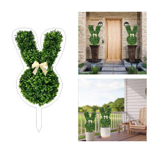 Hortensia artificiel en forme de lapin, vert