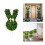 Hortensia artificiel en forme de lapin, vert 1
