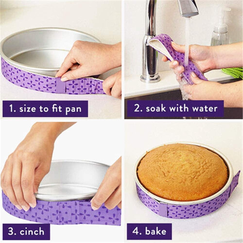 Cake Strips Bake Even Strips Cotton Silné savé proužky, balení 4 ks 1