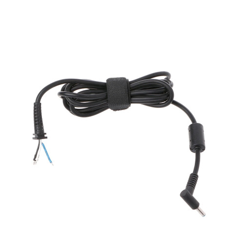 Cabo de alimentação para laptop com conector redondo em ângulo reto de 4,5 x 3,0 mm