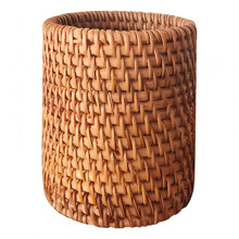 ACDANC Stiftehalter aus Rattan, handgefertigt, 1 Stück