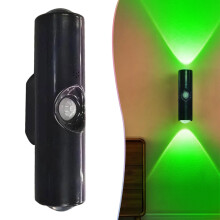 Katzenaugen-Wandleuchte RGB-Bewegungssensor Schwarz (1 Stück)