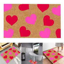 Valentijnsdagtapijt met rood hartmotief, 20x30 inch
