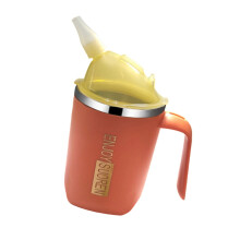 400ml Rustless Caregiving Cup For Bedridden Patients Impermeable Plan Against Choking Straw Alone Feeding For Liquid Diets
