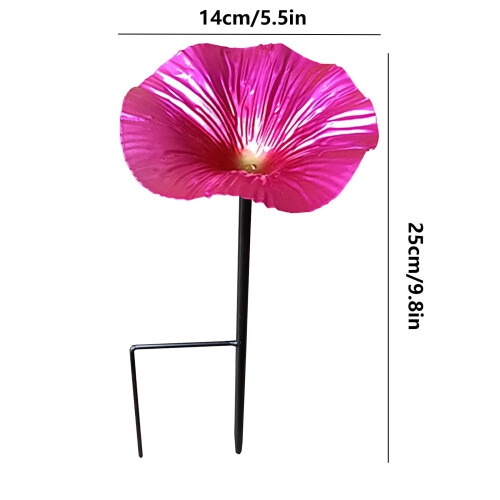 Metal Hummingbird Bath and Feeder with Stake 2
