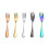 Ensemble de 8 fourchettes en acier inoxydable finition miroir 8