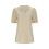 Beige blondetopp med hule korte ermer, dame, L 7