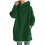 Damen-Kapuzenpullover mit Reißverschluss, einfarbig, grün, Größe 5XL 4
