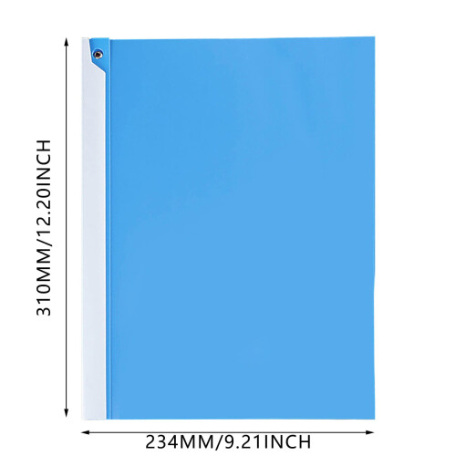 A4 Clear Front Report Covers Black Plastic 1 Pack 2
