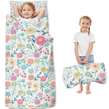 Floral Print Toddler Nap Mat with Carry Bag