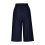 Pantaloni capri da donna blu navy con coulisse, modello ampio e corto 5