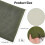 Dunkelolivgrünes Polyester-Netzgewebe, 78,7 x 63 Zoll 2