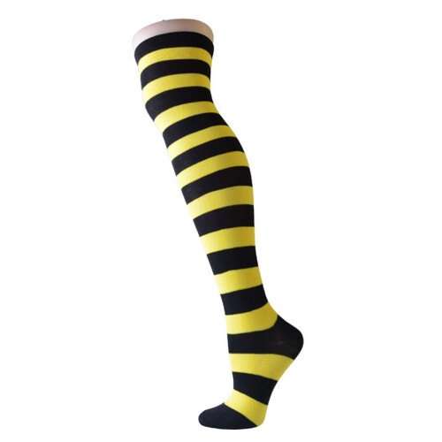 Calzini a righe da donna FRCOLOR, lunghezza al ginocchio, 1 paio 2