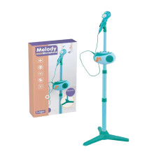 2026 New All-in-One Kids Microphone Toy with Adjustable Stand, Speaker & LED Lights – Pink, Compatible with Karaoke Fun, Christmas/Birthday Gift