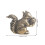 Messing egernstatue Vintage hjemmekontorindretning 15 cm 2