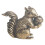Messing egernstatue Vintage hjemmekontorindretning 15 cm 5