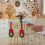 Weihnachts-Küchenschrankkränze, Samt, Rot, 10 Stück 5